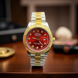 Rlx Semi Auto Twotone Red Dial