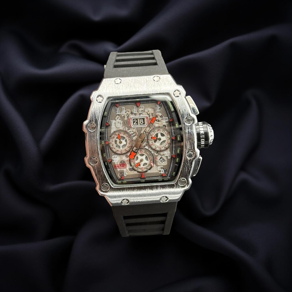 Richard Mille Chronograph Working Silver Black