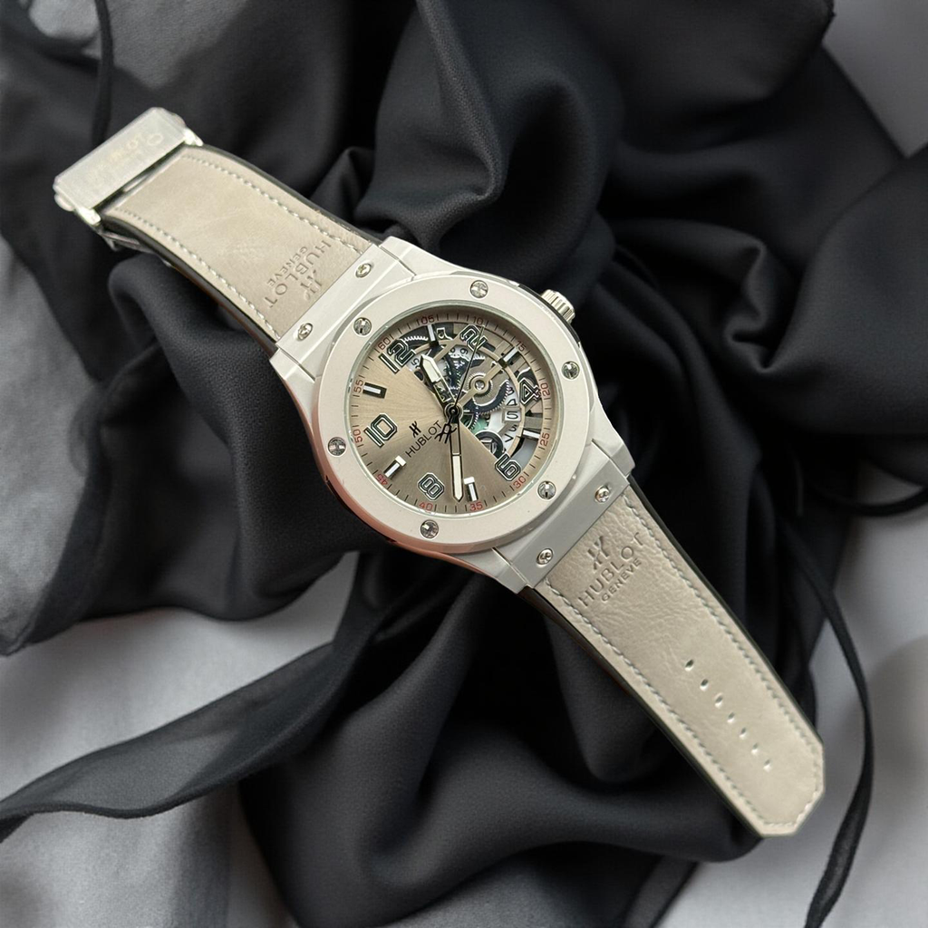 Hublot Semi Skeleton Grey Strap