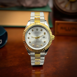 Rlx Semi Auto Twotone White Dial