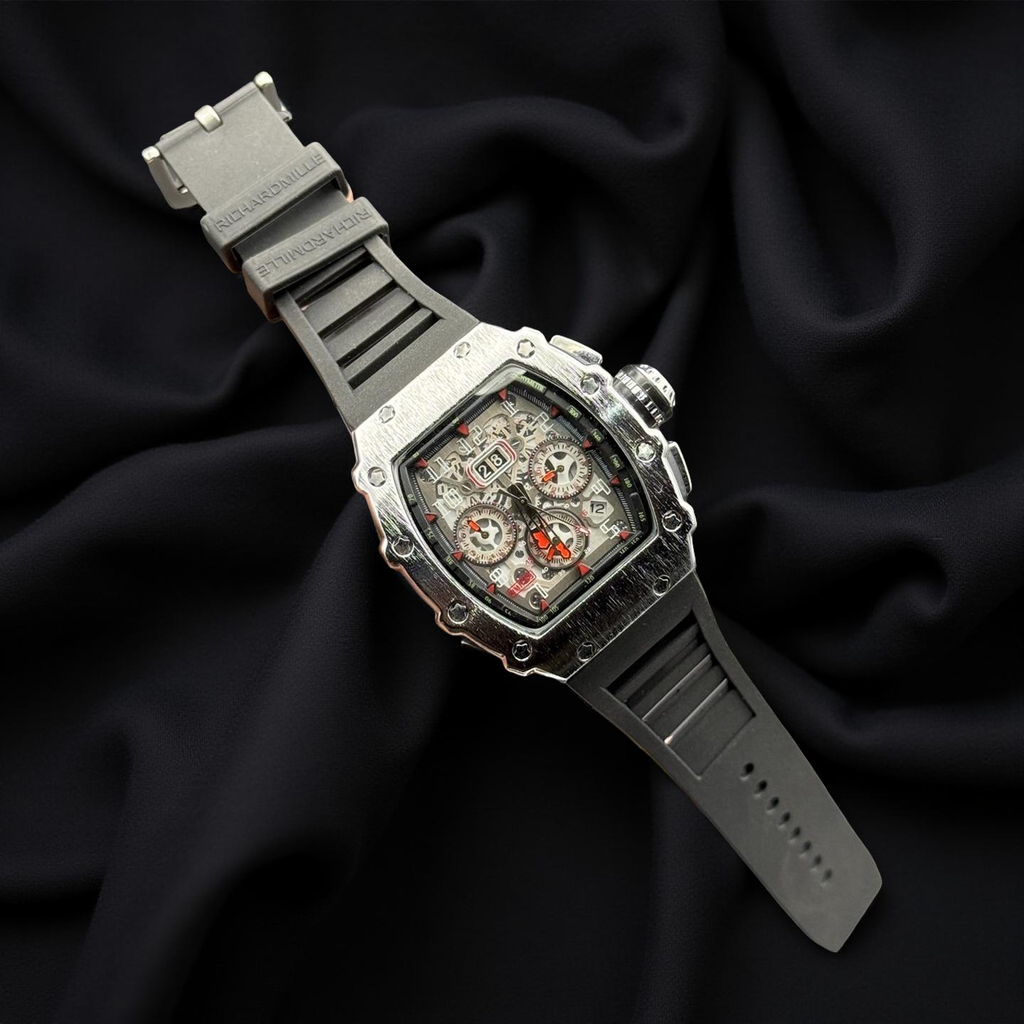 Richard Mille Chronograph Working Silver Black
