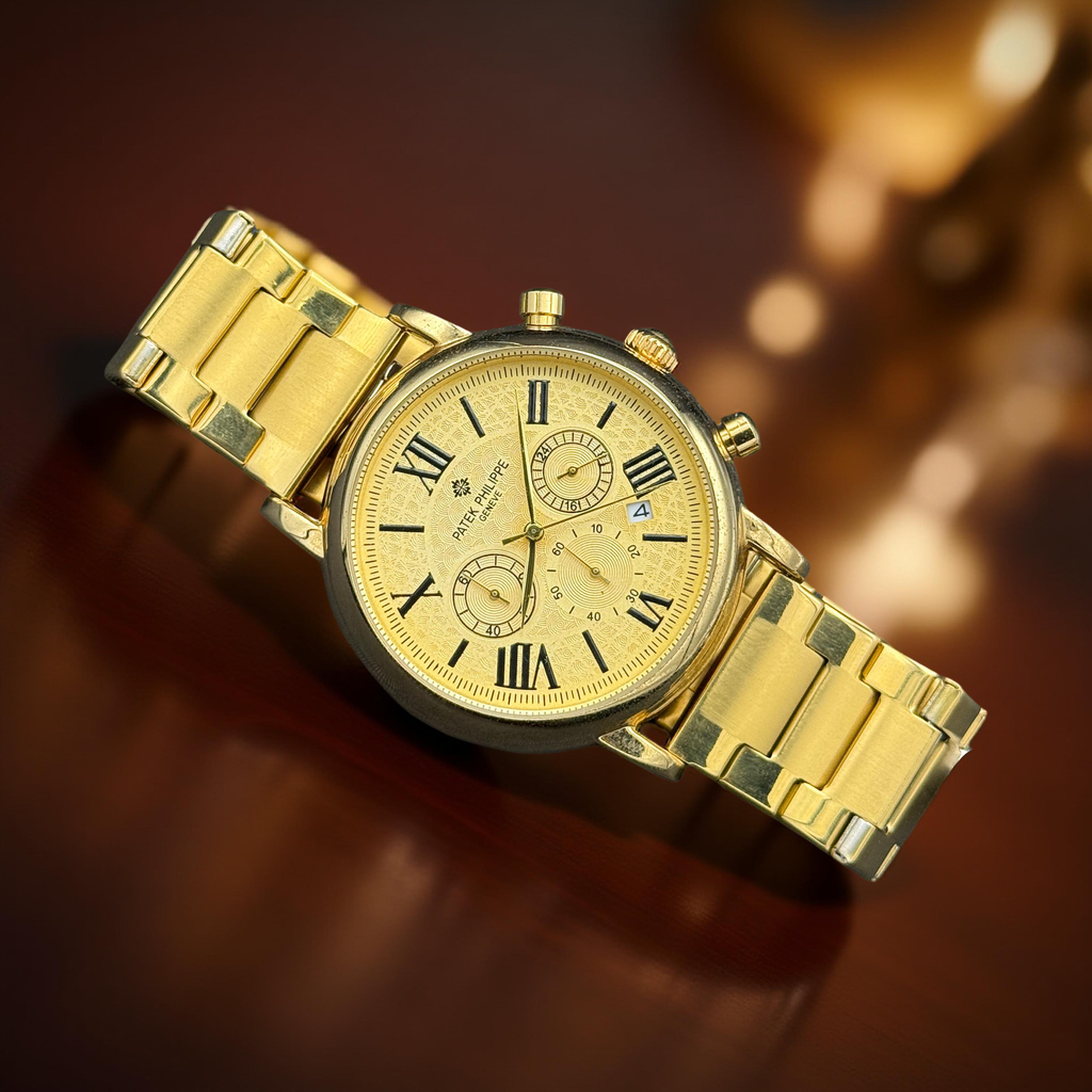 Patek Philippe Chronograph Working Golden Dial