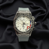 Hublot Chronograph Working Crocodile Strap