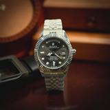 Rolex Semi Auto Black Dial Day & Date