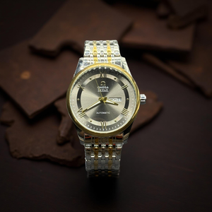 Omega De Ville Semiautomatic Black Dial Twotone