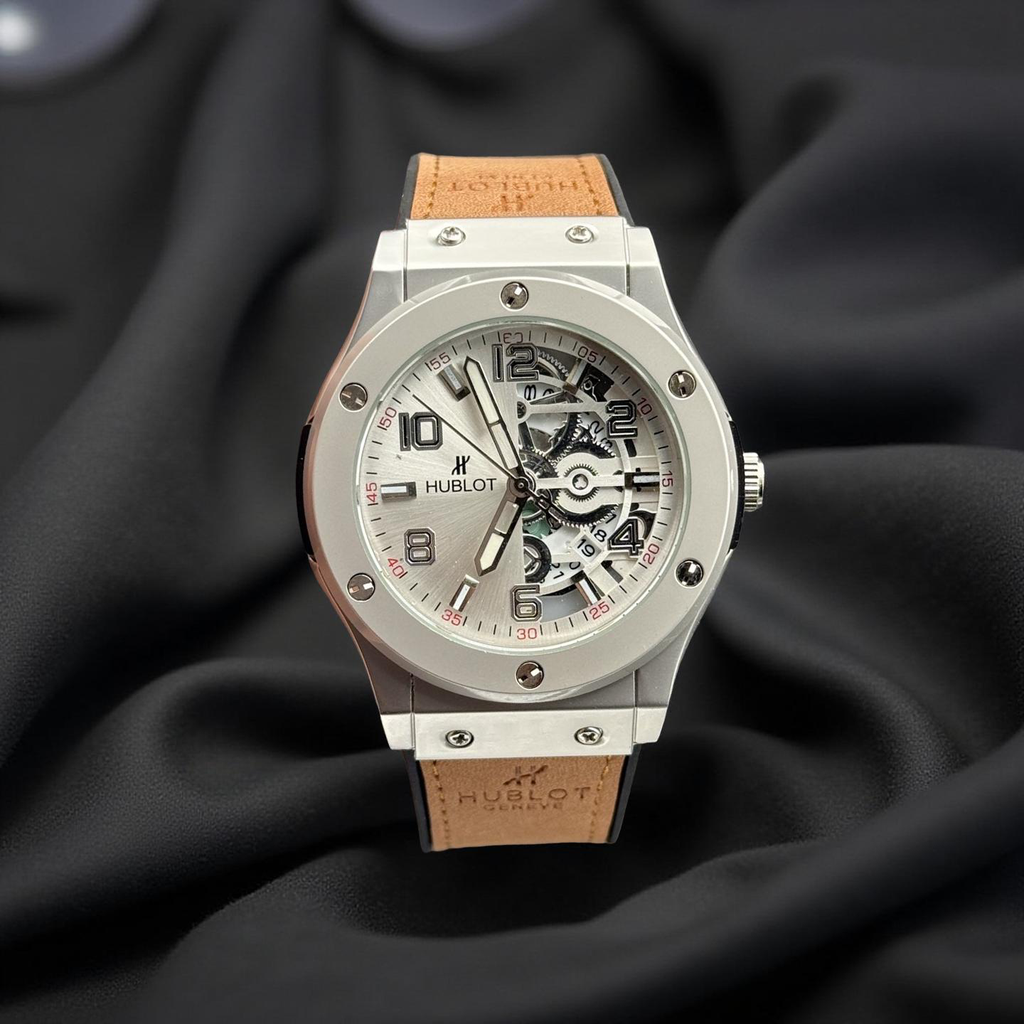 Hublot Semi Skeleton Brown Strap