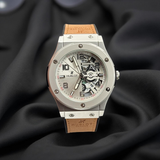 Hublot Semi Skeleton Brown Strap
