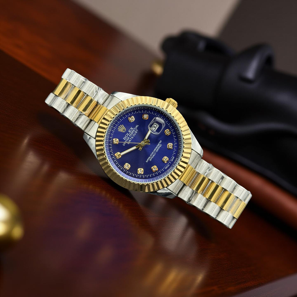 Rlx Semi Auto Twotone Blue Dial