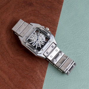 Cartier Skeleton Quartz Silver