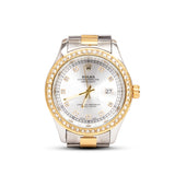 RLX White Dial Stone Bezel Day & Date