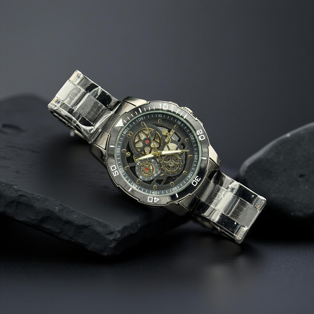 Rlx Date Just Black Chain
