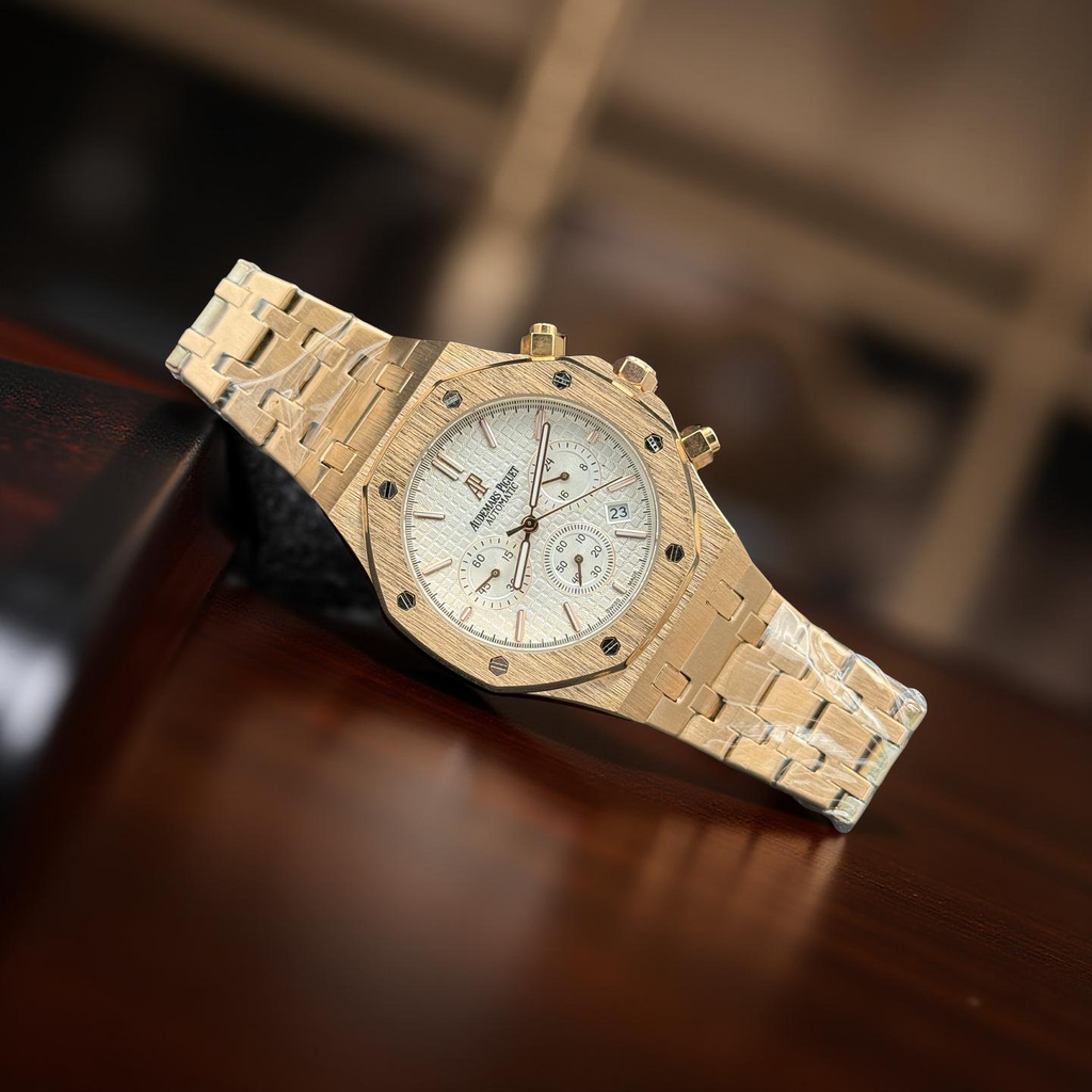 Ap Royal Oak Chronograph Working White Dial