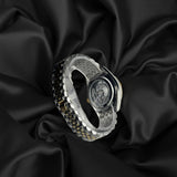 Rolex Semi Auto Black Dial Twotone