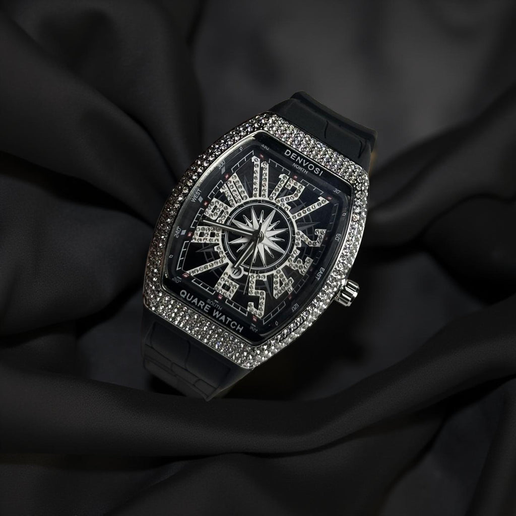 Iced Out Black Watch
