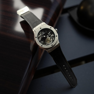 Hublot Moon Face Dial Black Strap