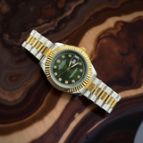 Rlx Semi Auto Twotone Green Dial