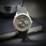 Rolex Grey Dial Silicone Strap