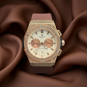 Hublot Chronograph Working Brown Strap