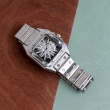 Cartier Skeleton Quartz Silver