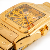 Cartier Skeleton Quartz Golden