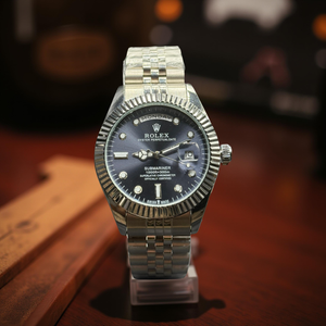 Rolex Semi Auto Blue Dial Day & Date
