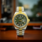Rlx Semi Auto Twotone Green Dial