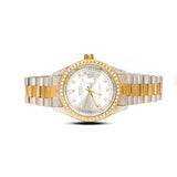 RLX White Dial Stone Bezel Day & Date