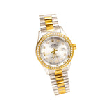 RLX White Dial Stone Bezel Day & Date