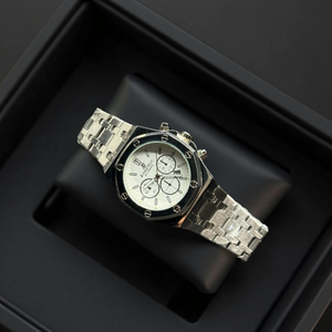 Audemars Piguet Silver Chain & White Dial