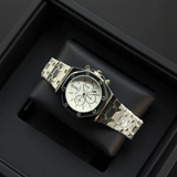 Audemars Piguet Silver Chain & White Dial