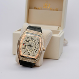 Franck Muller Iced Out Black Rosegold