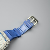 Franck Muller Iced Out Silver Blue