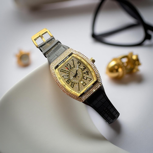 Franck Muller Iced Out Golden Black