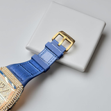 Franck Muller Iced Out Blue Rosegold
