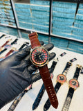 Casino Tourbillon Brown Leather Strap Limited edition