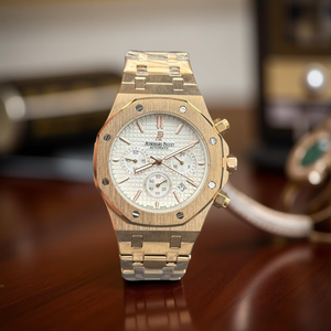 Ap Royal Oak Chronograph Working White Dial
