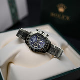RLX Daytona Blue Dial & Black Chain Chronograph Working