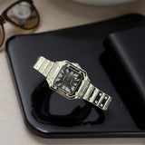 Cartier - Silver - Stainless Steel - Black Dial - 40mm