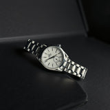 Omega Seamaster White Dial Silver Chain
