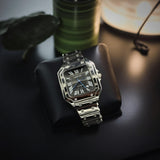 Cartier - Silver - Stainless Steel - Black Dial - 40mm