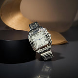 Cartier - Silver - Stainless Steel - White Dial - 40mm