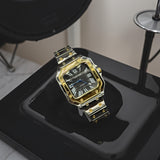 Cartier - Twotone - Stainless Steel - Black Dial - 40mm